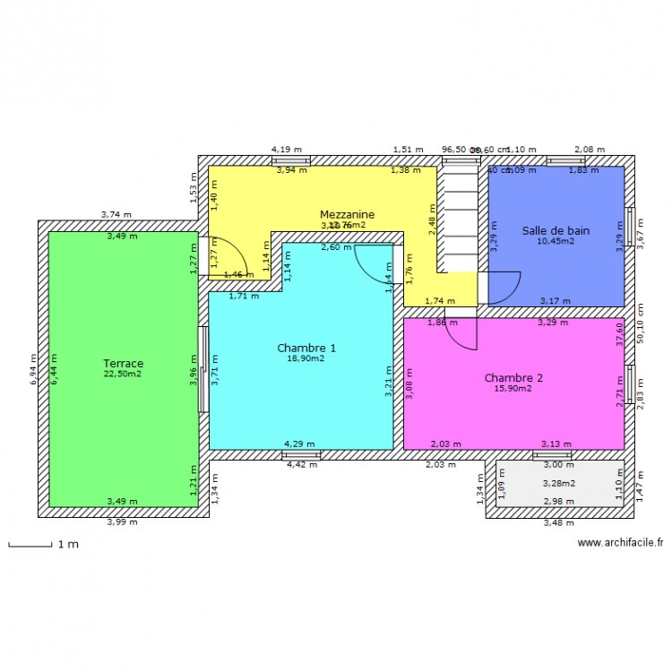 Maison R 1. Plan de 0 pièce et 0 m2