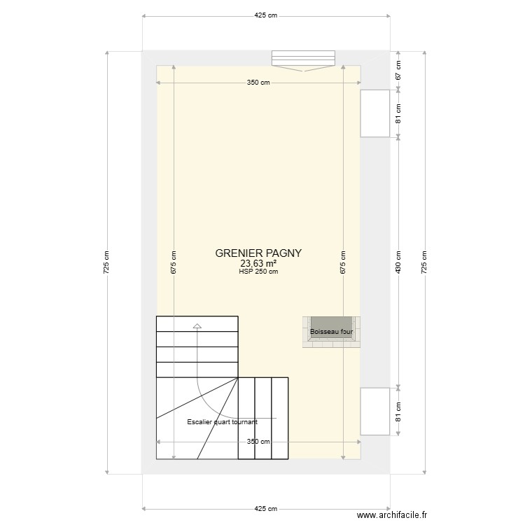 GRENIER PAGNY OPTION 1. Plan de 0 pièce et 0 m2