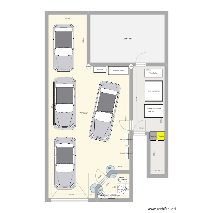 Sous-sol Villeveyrac. Plan de 4 pièces et 116 m2