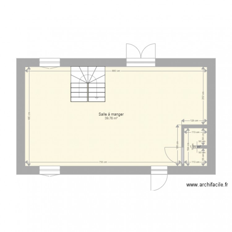 fosseuse rdc. Plan de 0 pièce et 0 m2