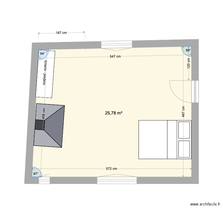 Chambre Emma. Plan de 0 pièce et 0 m2