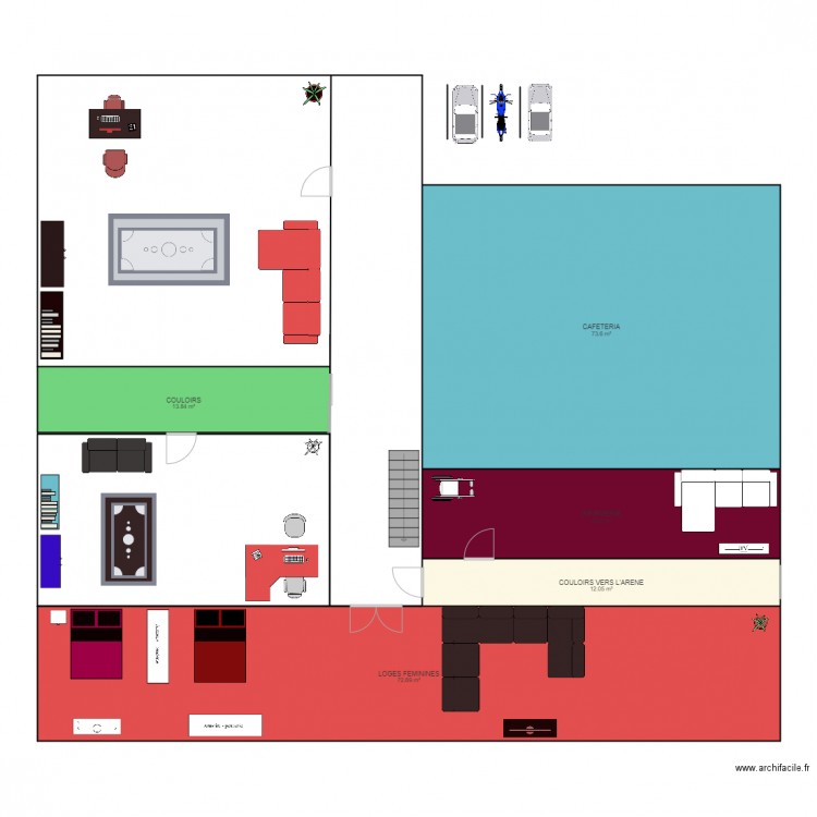 BACKSTAGE. Plan de 0 pièce et 0 m2