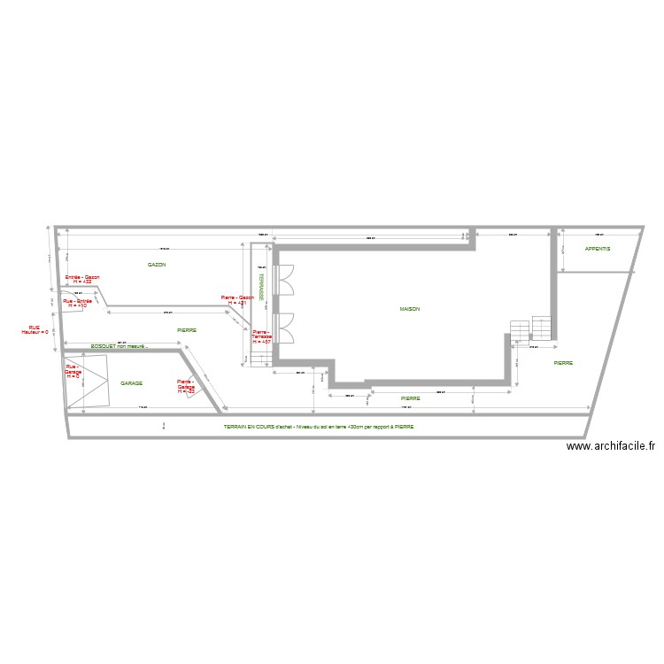 Plan exterieur v1. Plan de 0 pièce et 0 m2