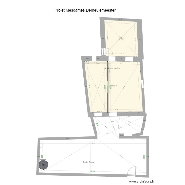 BATIFOR SAS - Caroline Demeulmeester (8). Plan de 2 pièces et 53 m2