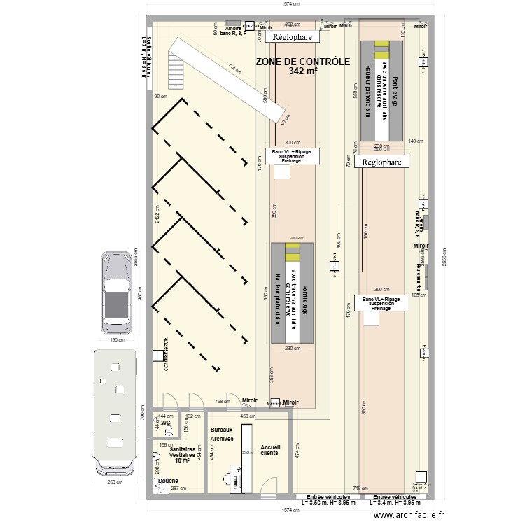 CCT VL J. LEROUX CHANTENAY V3. Plan de 4 pièces et 390 m2