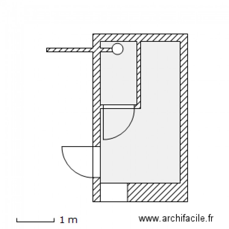 wc haut assainissement. Plan de 0 pièce et 0 m2