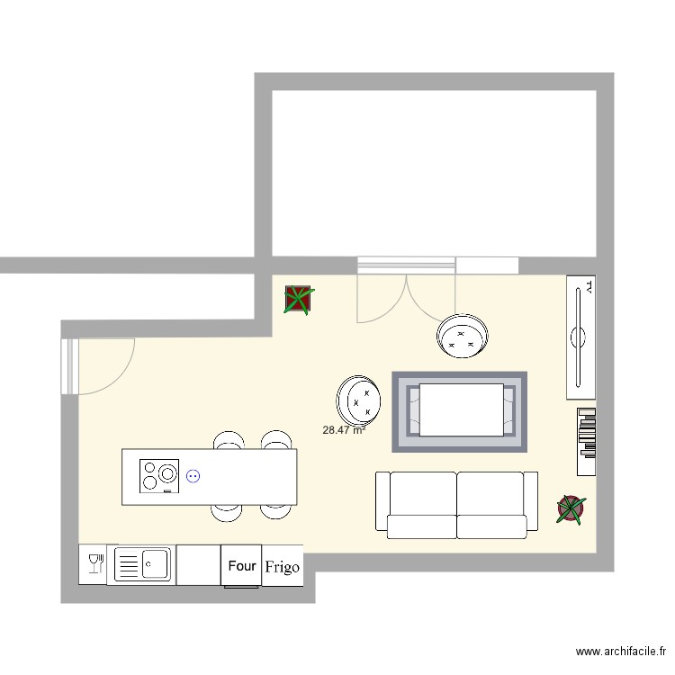 Salon. Plan de 0 pièce et 0 m2