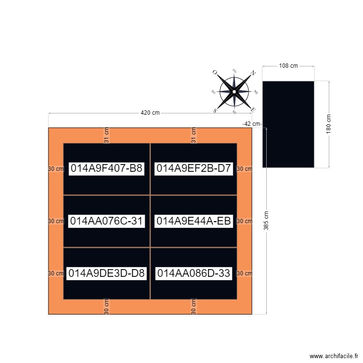 CALEPINAGE M.LEPVRIER. Plan de 0 pièce et 0 m2