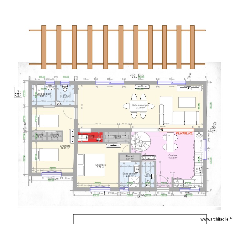 Plan Renovation . Plan de 0 pièce et 0 m2