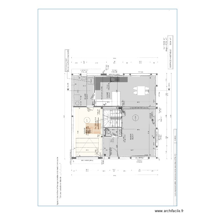 TEST. Plan de 2 pièces et 76 m2