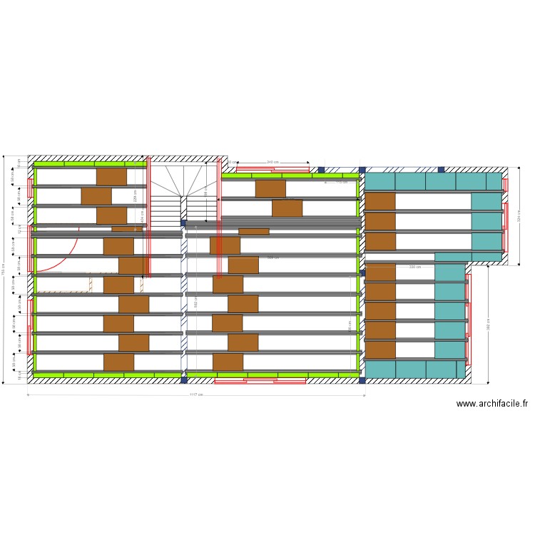 Pose des Poutrelles. Plan de 0 pièce et 0 m2