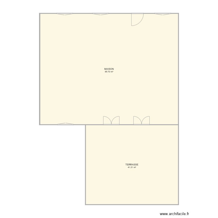 TERRASSE. Plan de 0 pièce et 0 m2