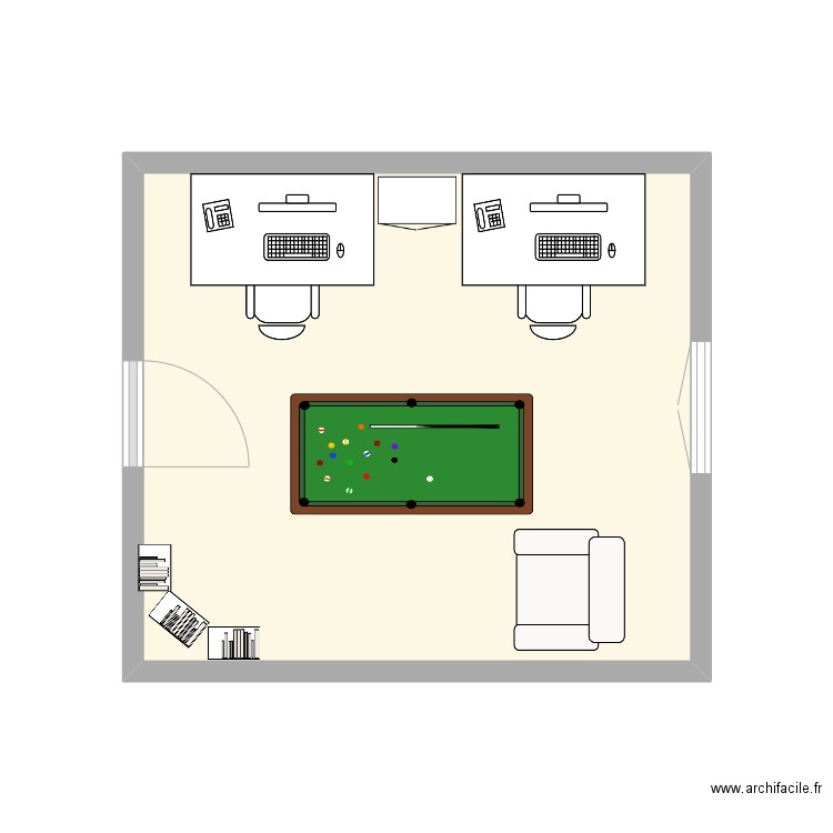 Bureau 2. Plan de 0 pièce et 0 m2