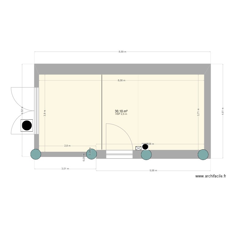 Garage. Plan de 0 pièce et 0 m2