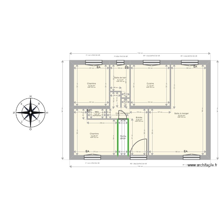 ML24008943. Plan de 22 pièces et 249 m2