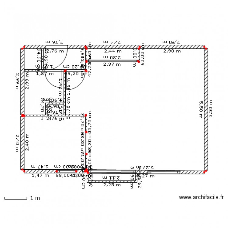 appartement avec métrage. Plan de 0 pièce et 0 m2