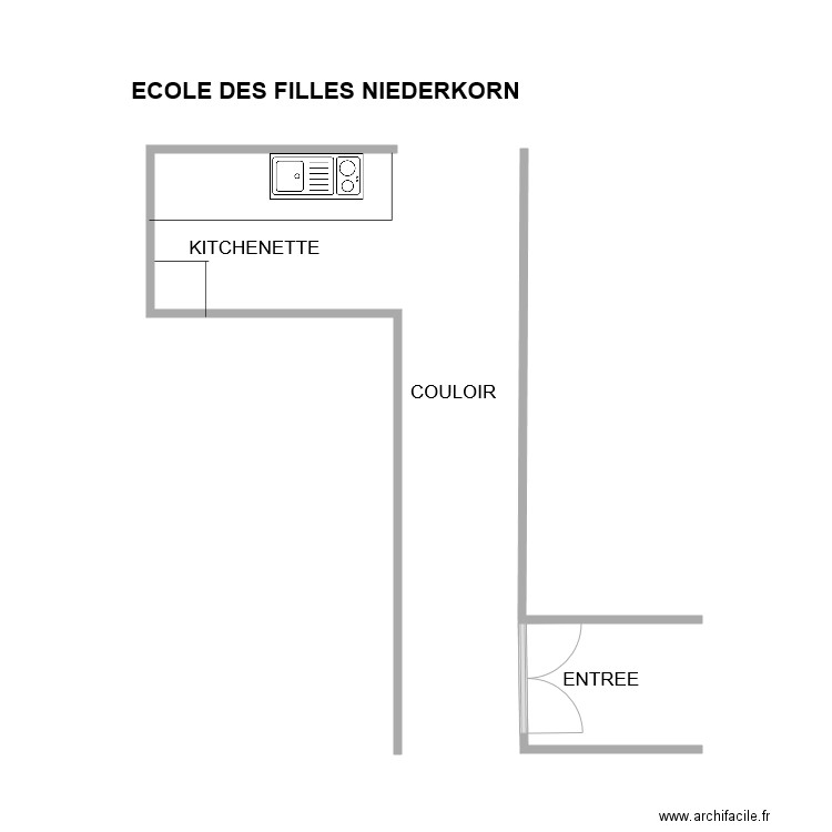 PLAN ECOLE DES FIILLES NIDERKORN. Plan de 0 pièce et 0 m2