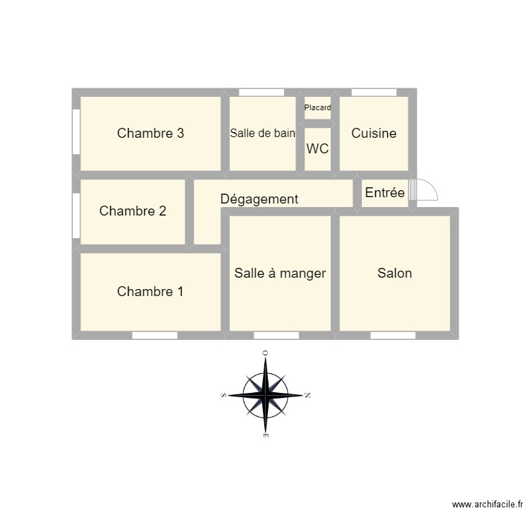 PLAN 2405 CTS LE ROUX. Plan de 11 pièces et 13 m2