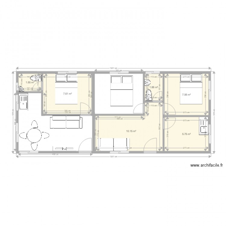 maison iai. Plan de 0 pièce et 0 m2