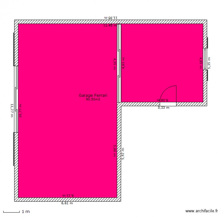 garage. Plan de 0 pièce et 0 m2