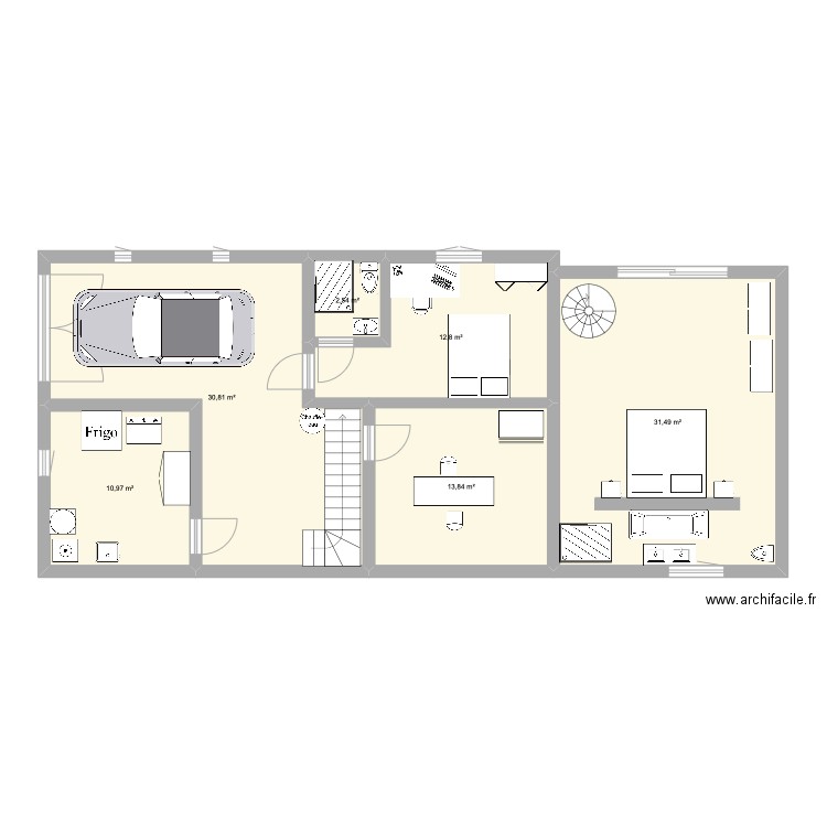 SOUS SOL. Plan de 0 pièce et 0 m2