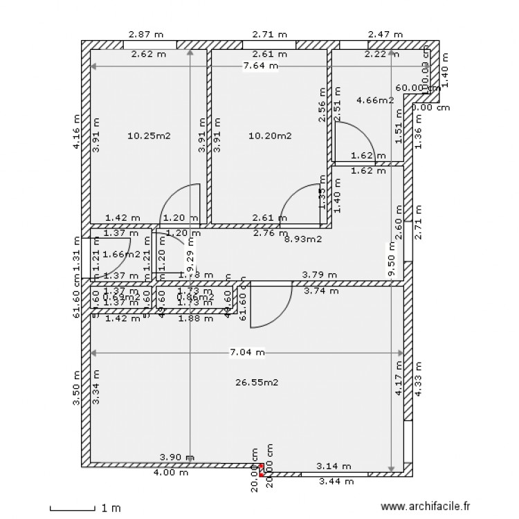 extension. Plan de 0 pièce et 0 m2