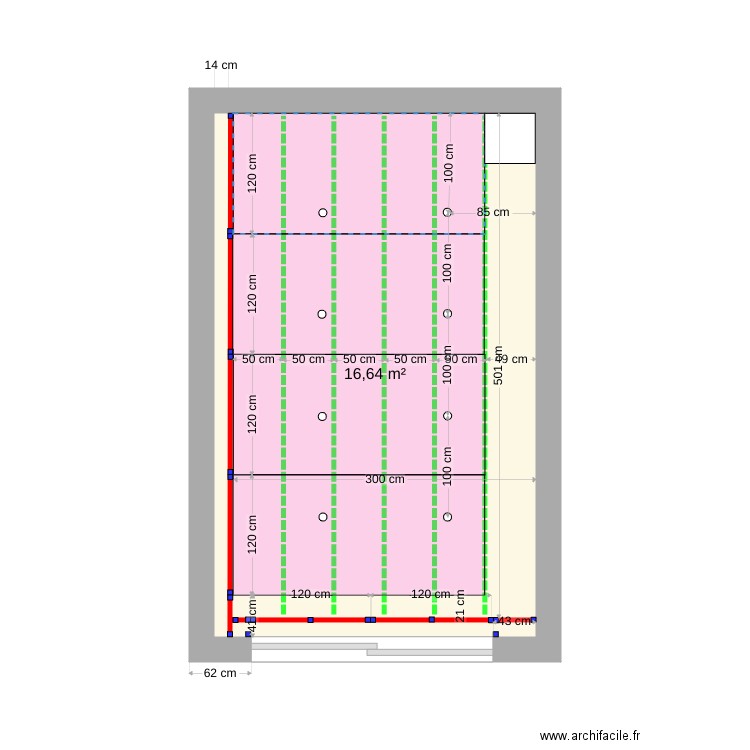 placo garage. Plan de 0 pièce et 0 m2