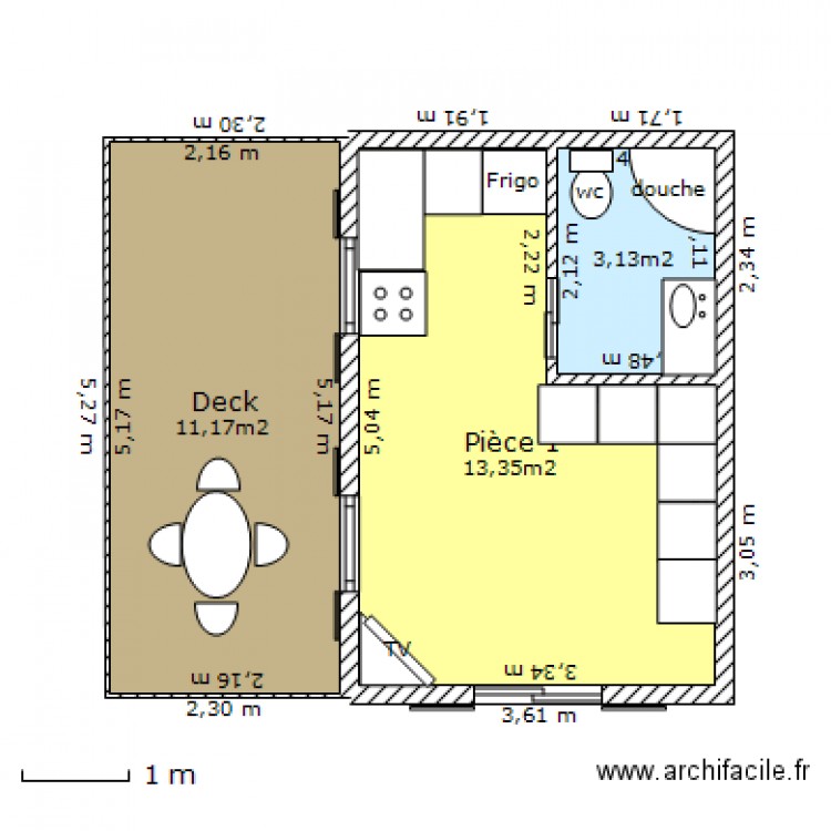 Studio jardin 2. Plan de 0 pièce et 0 m2