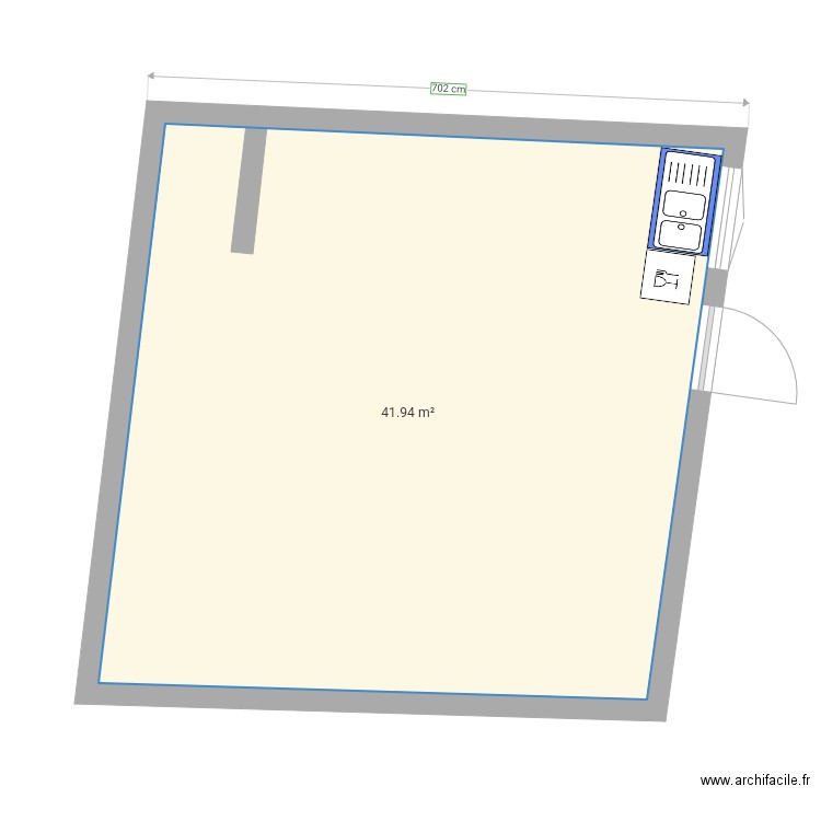 Cuisine appartement . Plan de 0 pièce et 0 m2