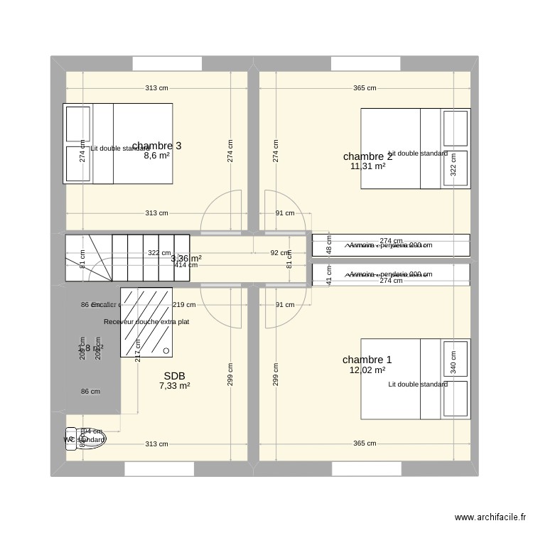 étage wacquinghen. Plan de 0 pièce et 0 m2