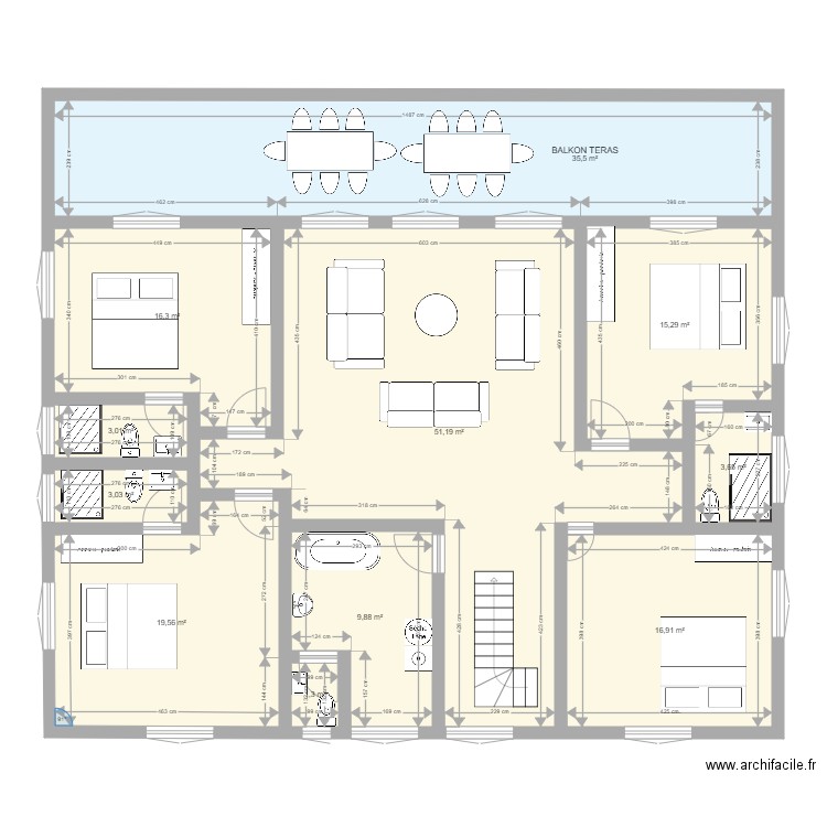 ÜST KAT. Plan de 0 pièce et 0 m2