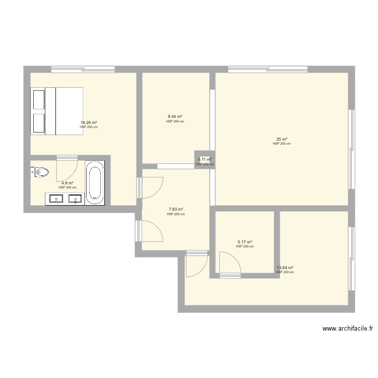 Appartement sympa 1. Plan de 0 pièce et 0 m2