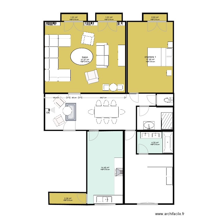 ABBE GROULT 4F. Plan de 0 pièce et 0 m2