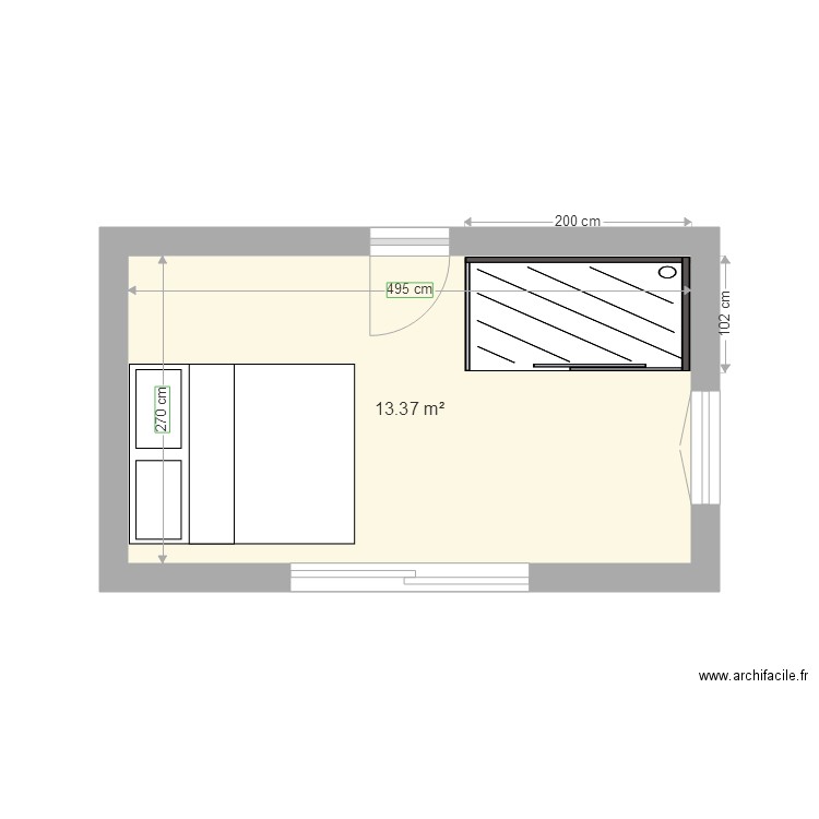 leshaf sans modif. Plan de 0 pièce et 0 m2