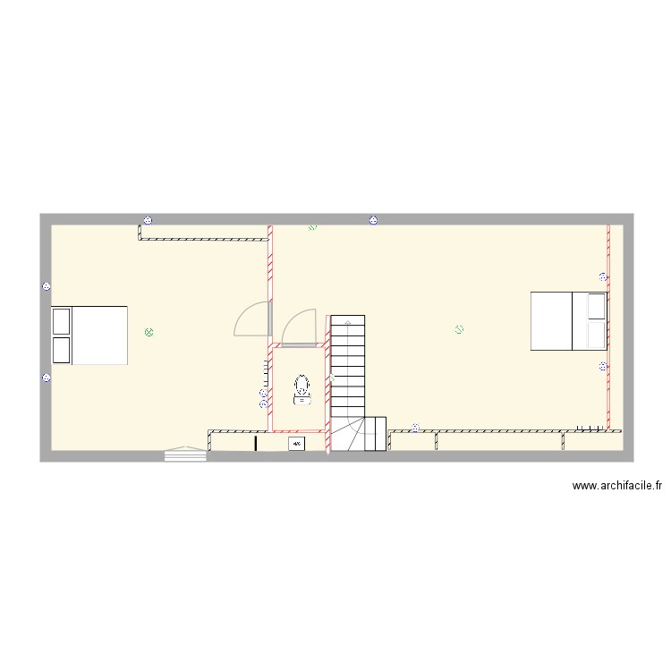 Électricité 1er étage. Plan de 0 pièce et 0 m2