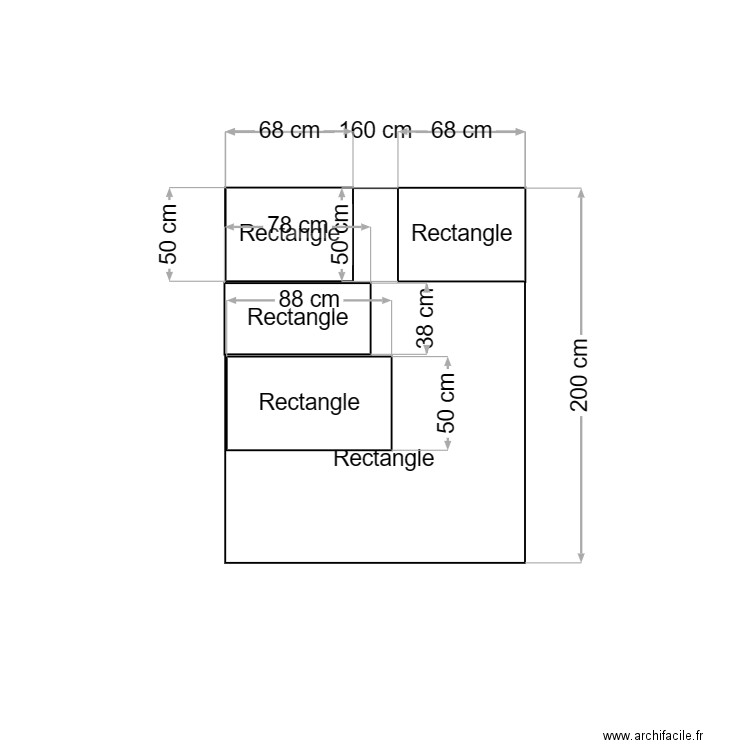 store bannne. Plan de 0 pièce et 0 m2