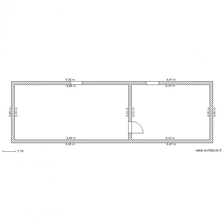 étage étable. Plan de 0 pièce et 0 m2