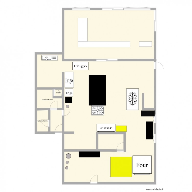 Atelier Boulangerie. Plan de 0 pièce et 0 m2