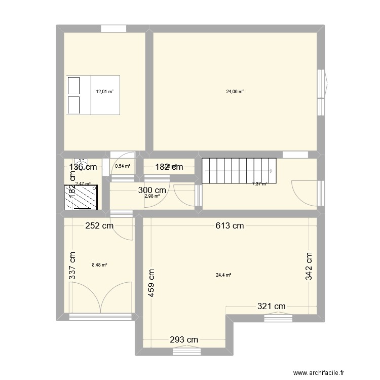 Maison Christelle-modif. Plan de 9 pièces et 83 m2