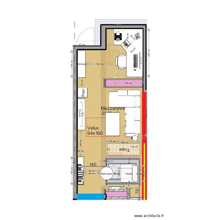 C73 Mezzanine. Plan de 0 pièce et 0 m2