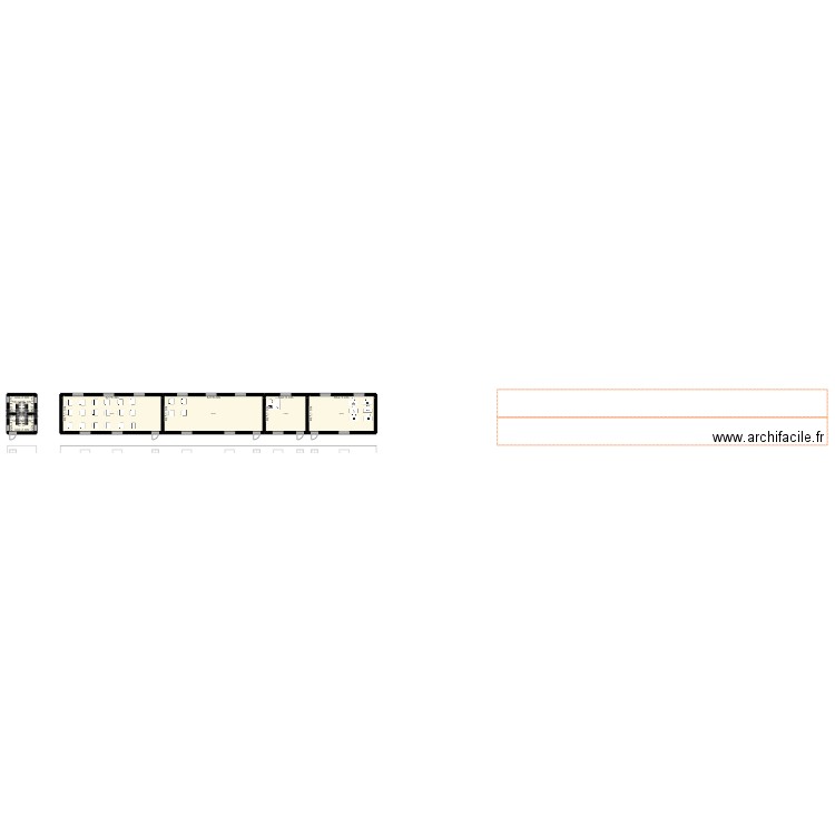 ECOLE. Plan de 6 pièces et 199 m2