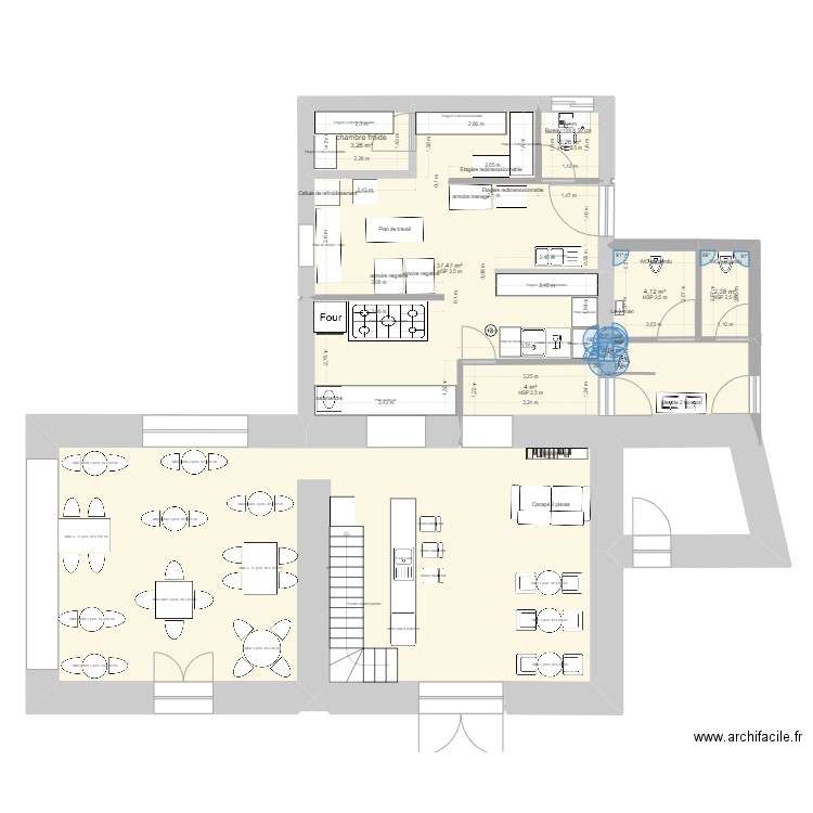 Restaurant VERSION 2. Plan de 0 pièce et 0 m2