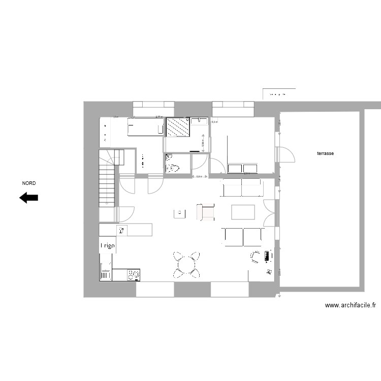 maison guilhem projet. Plan de 0 pièce et 0 m2