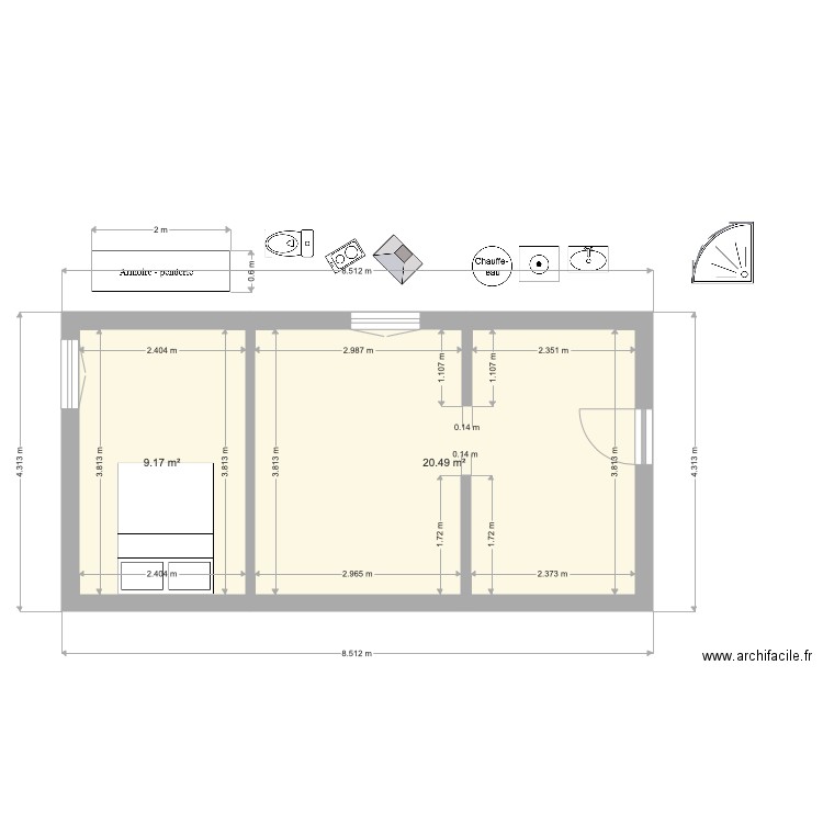 Lamorlaye 1er étage - Plan dessiné par KARINE11
