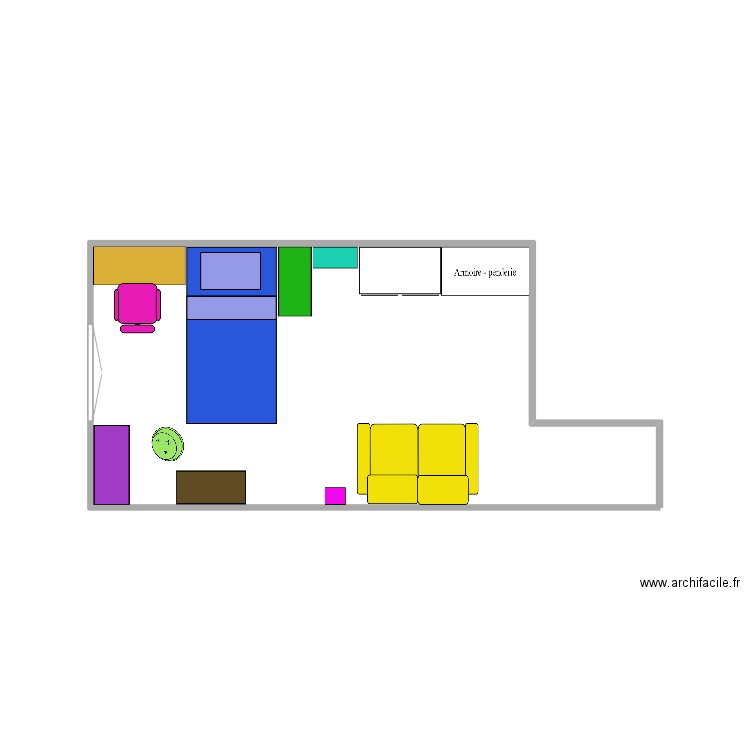 Chambre de Maëlis. Plan de 0 pièce et 0 m2