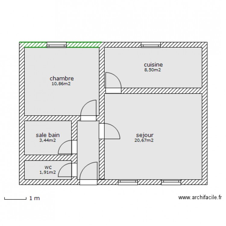 F2 E. Plan de 0 pièce et 0 m2