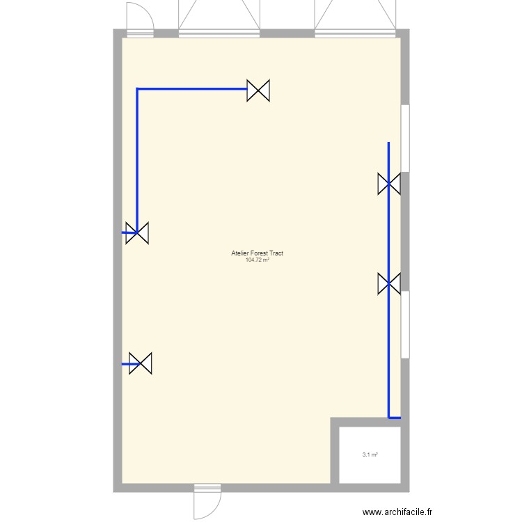 Atelier Forest Tract. Plan de 0 pièce et 0 m2