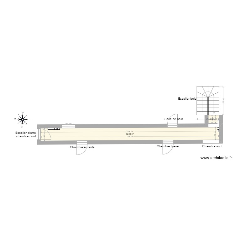 Couloir 1er étage. Plan de 0 pièce et 0 m2