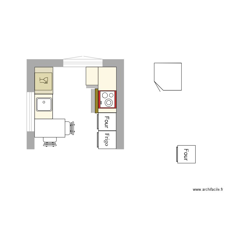 CUISINE KARINE 3. Plan de 0 pièce et 0 m2