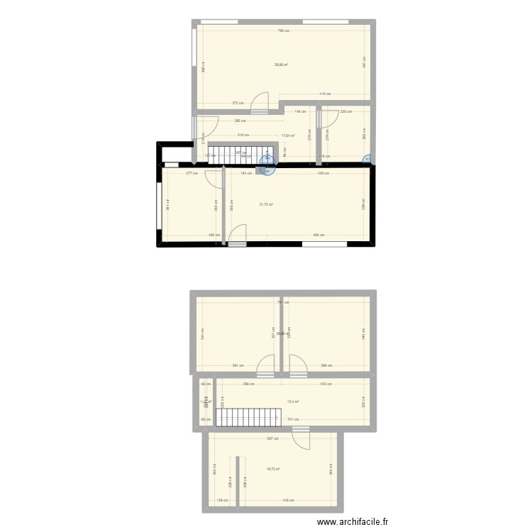 Studio pour devis . Plan de 14 pièces et 231 m2